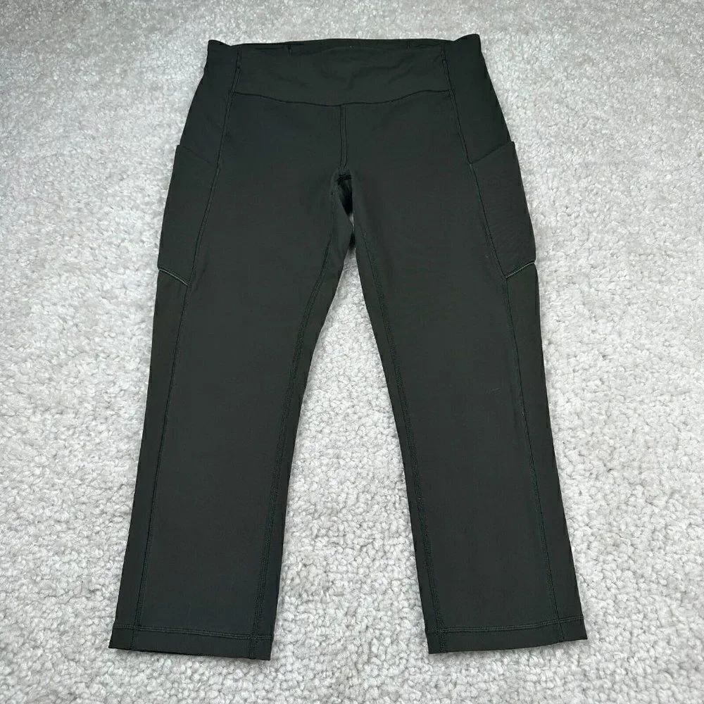 Lululemon Speed Up Crop Pockets Evergreen - Picture 3 of 15